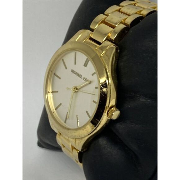 Michael Kors MK8853 Women's Stainless Steel Analog White Dial Quartz Watch WO729 - Picture 4 of 12